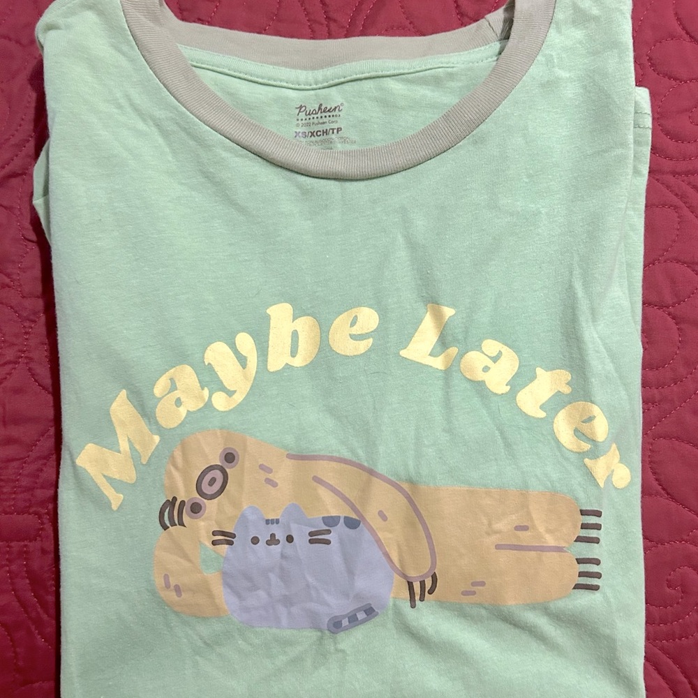 Pusheen Box Spring 2022 T-shirt - “Maybe Later”